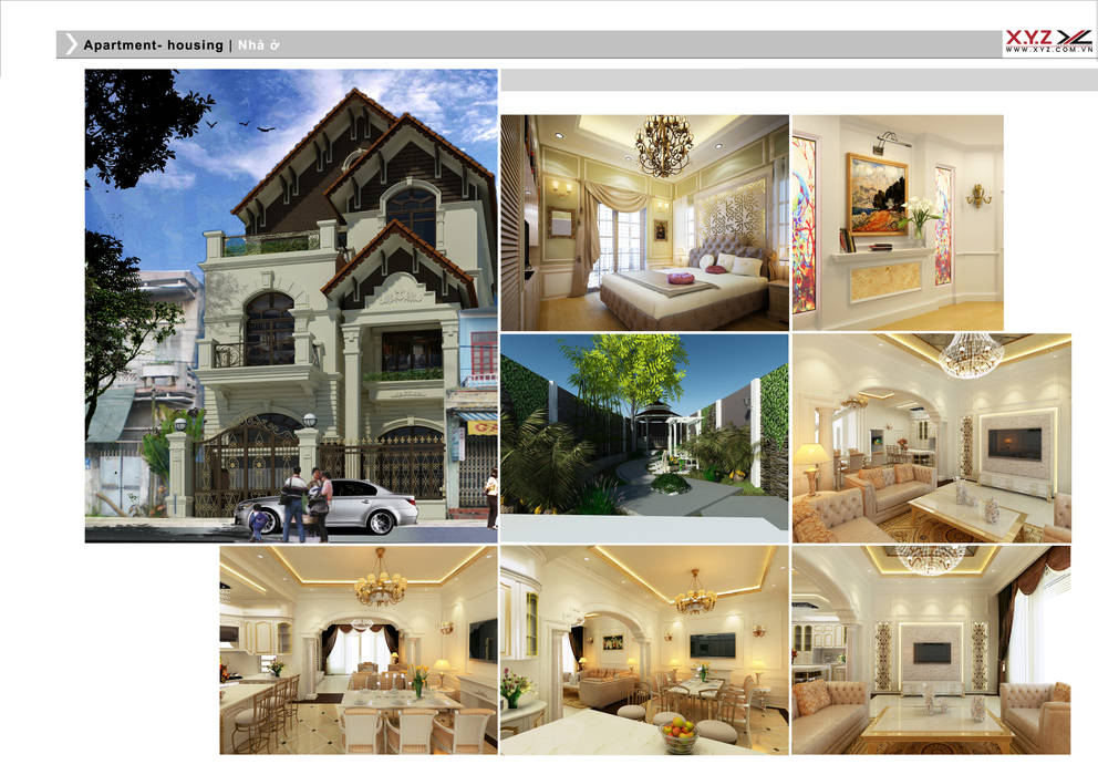 Villa Batrieu Haiduong-Neoclassic style Công ty cổ phần X.Y.Z Nhà phong cách Bắc Âu