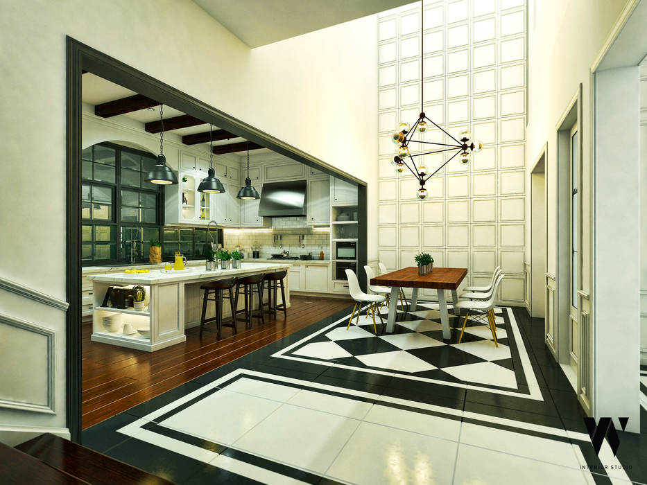 Ping House - Dining Area w.interiorstudio Ruang Makan Klasik Dining,Interior,Design,Classic