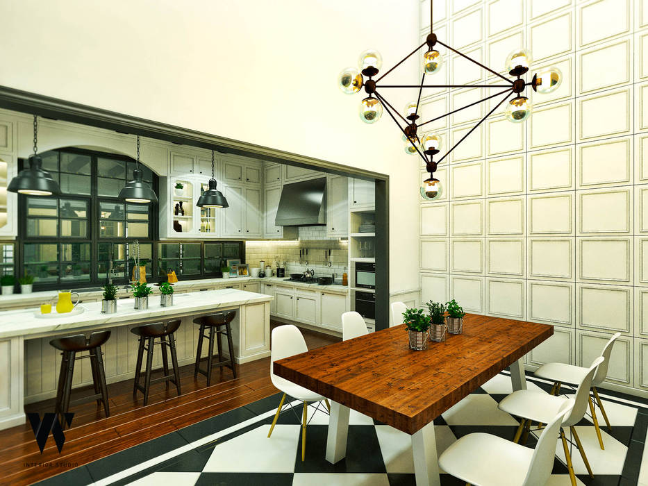 Ping House - Dining Area w.interiorstudio Ruang Makan Klasik