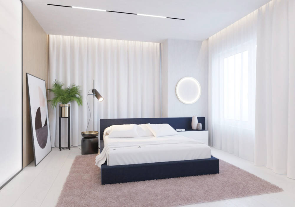 Квартира в стиле постмодернизм, Yakusha Design Yakusha Design Minimalist bedroom