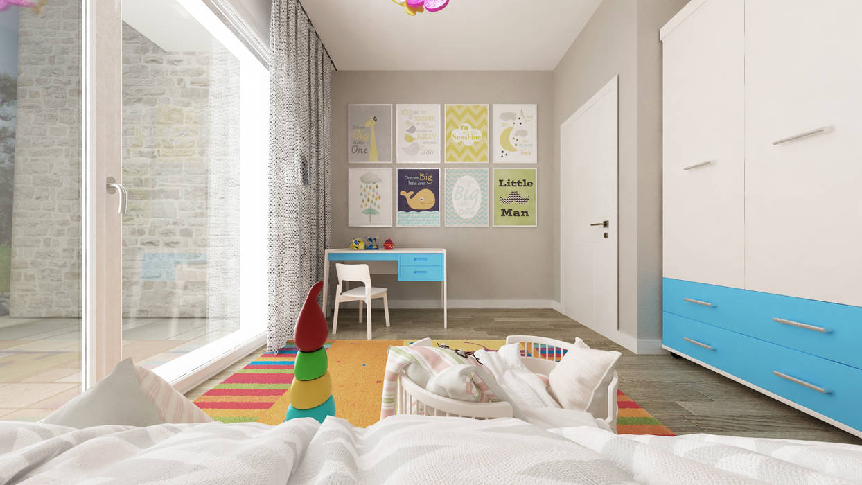 Villa NS, De Vivo Home Design De Vivo Home Design Quarto infantil mediterrâneo