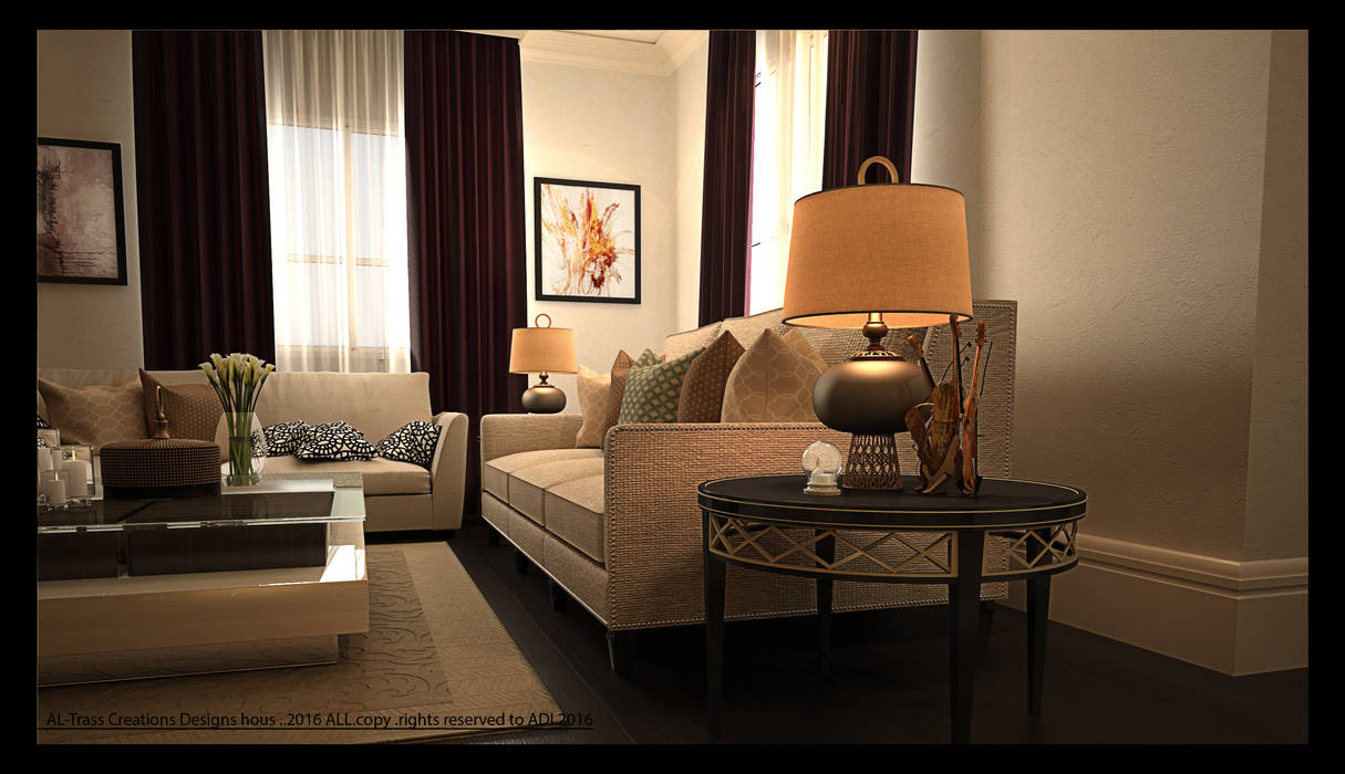 Villa design, AL-TRASS CREATIONS DESIGN AL-TRASS CREATIONS DESIGN Living room Sofas & armchairs