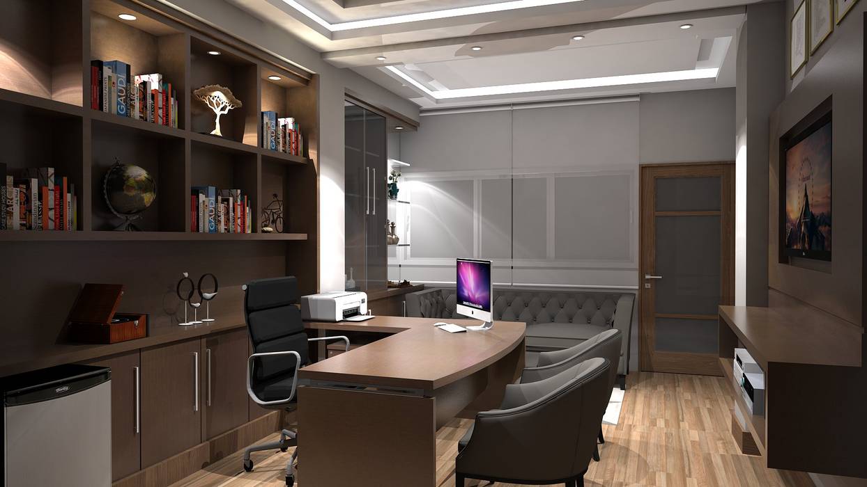Diseño interior oficina gerencia, Savignano Design Savignano Design Estudios y despachos de estilo ecléctico