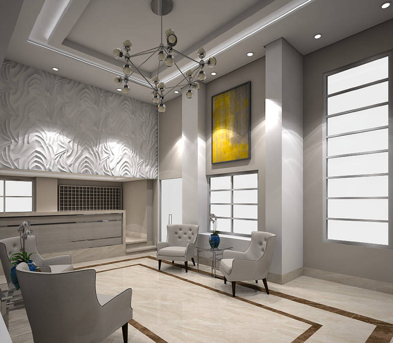 Dieño interior Lobby apartamentos, Savignano Design Savignano Design Modern Living Room