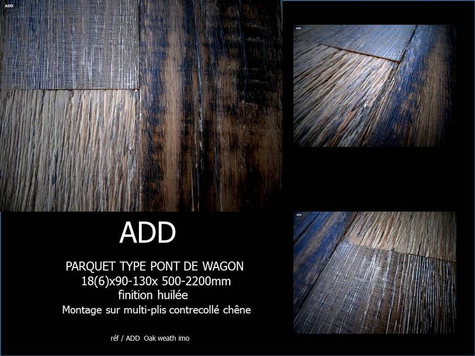 parquets ADD, ADD ADD Industrial style walls & floors Wood Wood effect