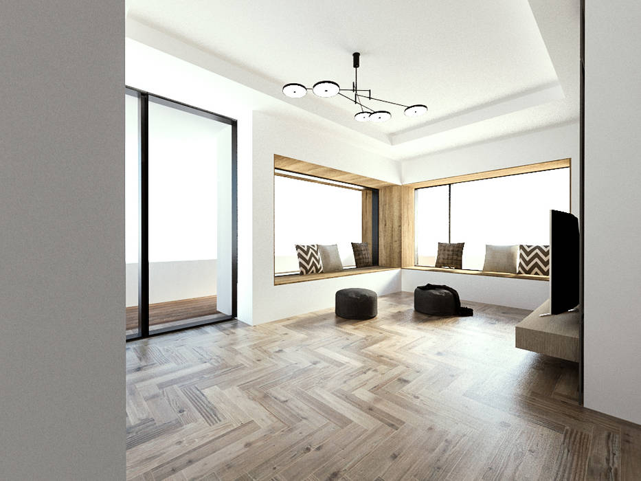 청주시 수동 ......노후된 주택 리모델링 디자인, 디자인 이업 디자인 이업 Living room Wood-Plastic Composite
