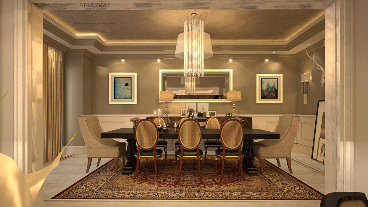 Villa living area, AL-TRASS CREATIONS DESIGN AL-TRASS CREATIONS DESIGN Modern Dining Room Accessories & decoration