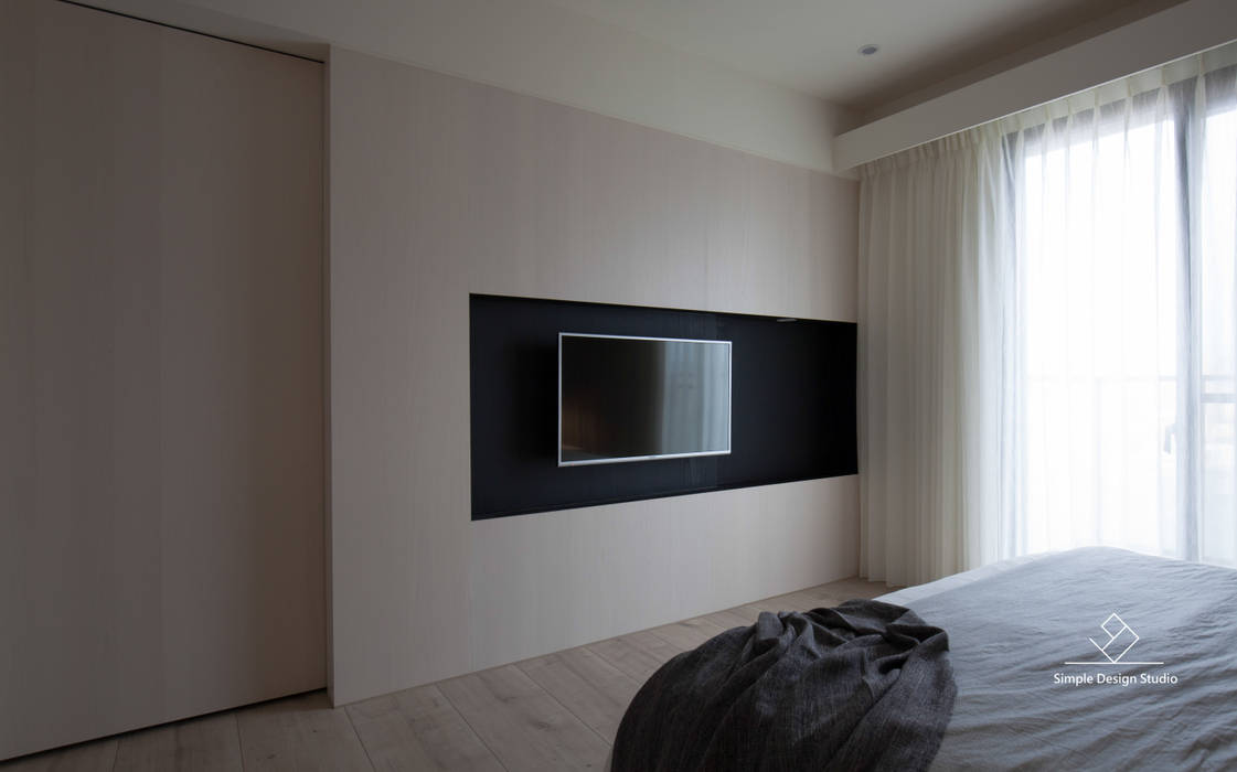 主臥 極簡室內設計 Simple Design Studio Scandinavian style bedroom