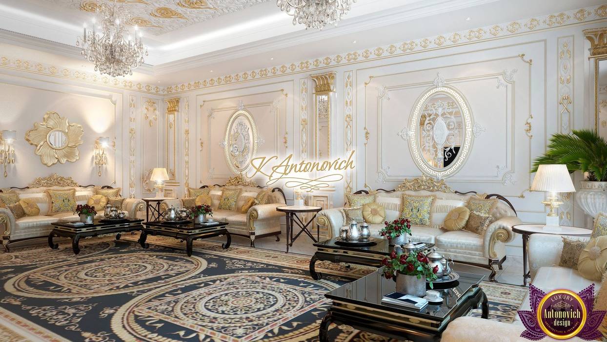 ​Living room design, the ideas of Katrina Antonovich, Luxury Antonovich Design Luxury Antonovich Design Living room