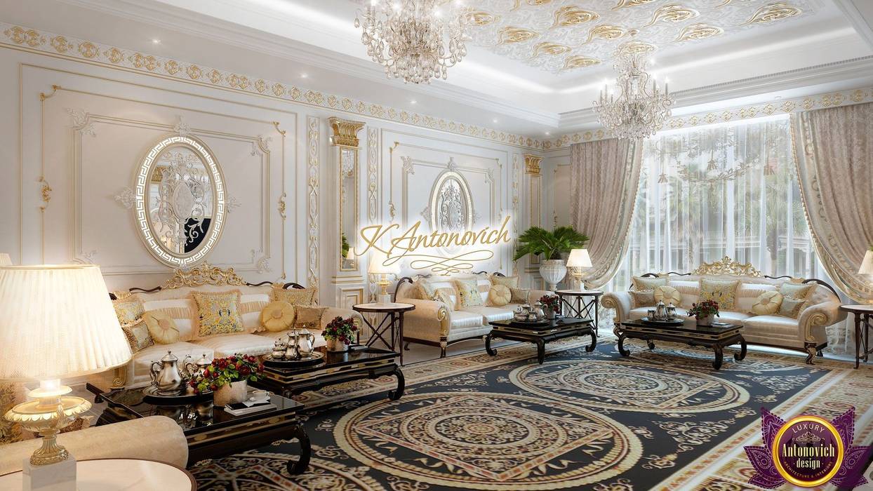 ​Living room design, the ideas of Katrina Antonovich, Luxury Antonovich Design Luxury Antonovich Design Living room