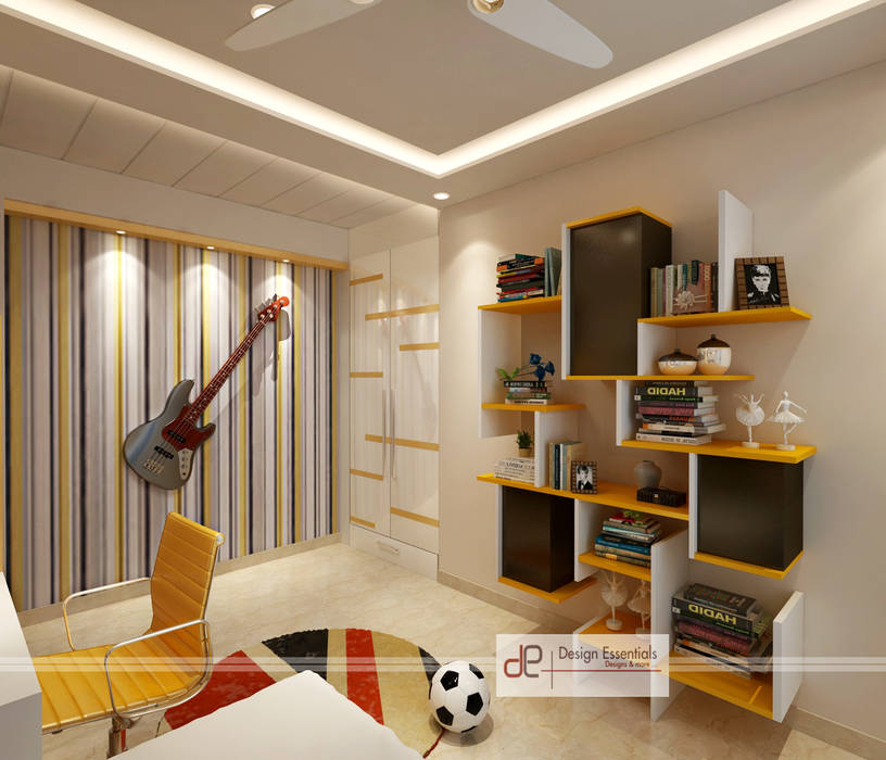 Residence at Dwarka, Design Essentials Design Essentials غرفة نوم أولاد