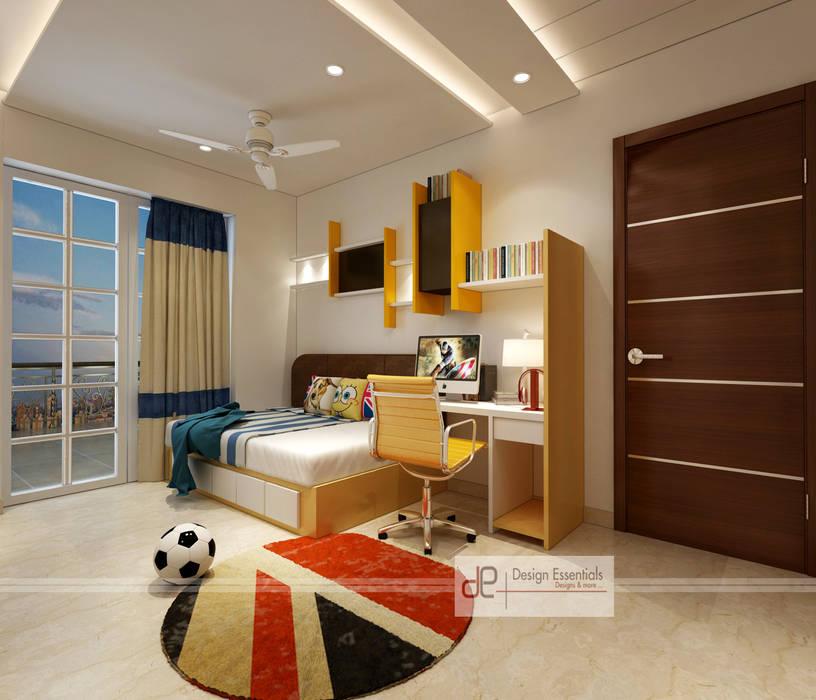 Residence at Dwarka, Design Essentials Design Essentials غرفة نوم أولاد