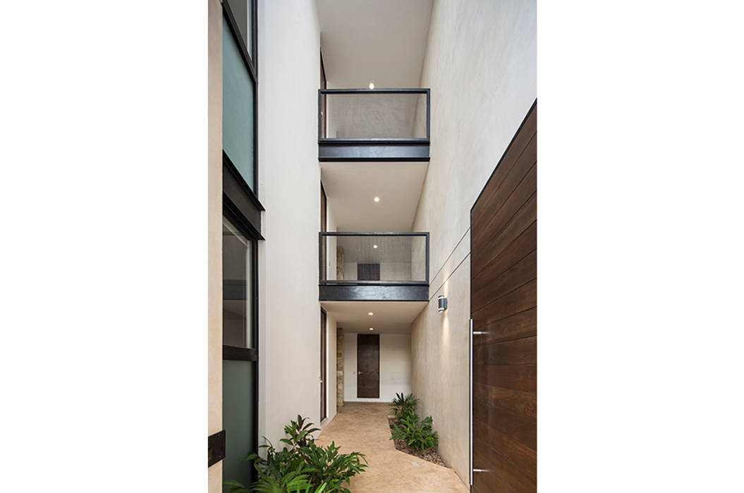 SALVATIERRA 150, P11 ARQUITECTOS P11 ARQUITECTOS Modern corridor, hallway & stairs