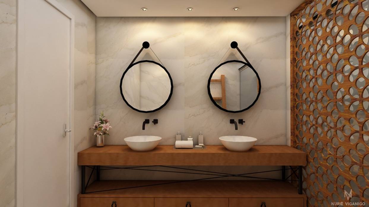 Banheiro suite, Nuriê Viganigo Nuriê Viganigo 浴室