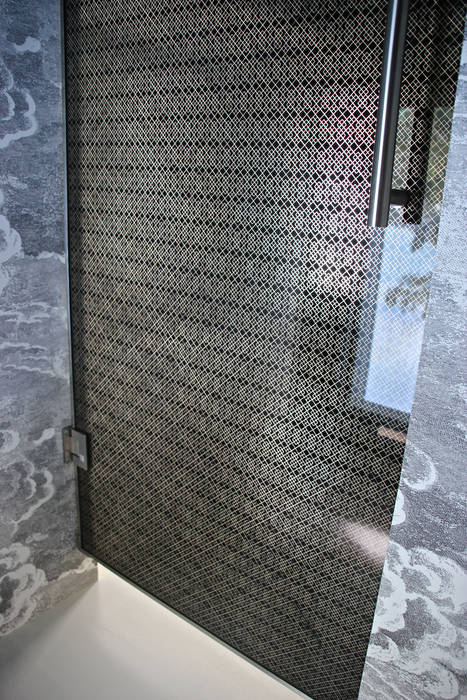 Glass Door with Bespoke Filigree Pattern Alguacil & Perkoff Ltd. Glass doors Glass glass door,mirror door,bespoke door