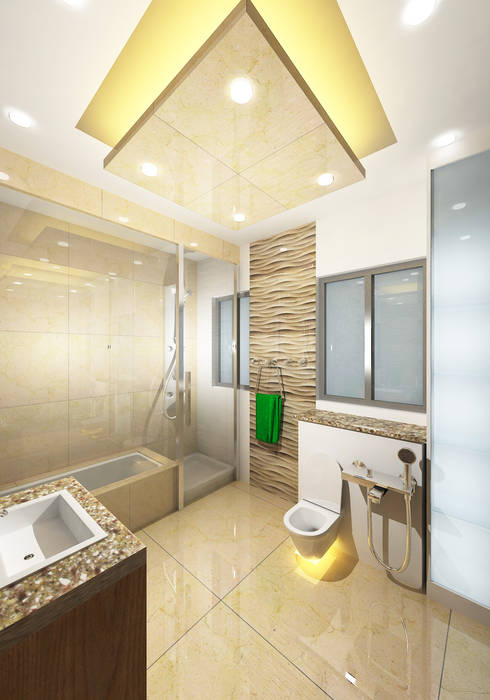 Prashant Residence, Gurooji Designs Gurooji Designs Modern bathroom