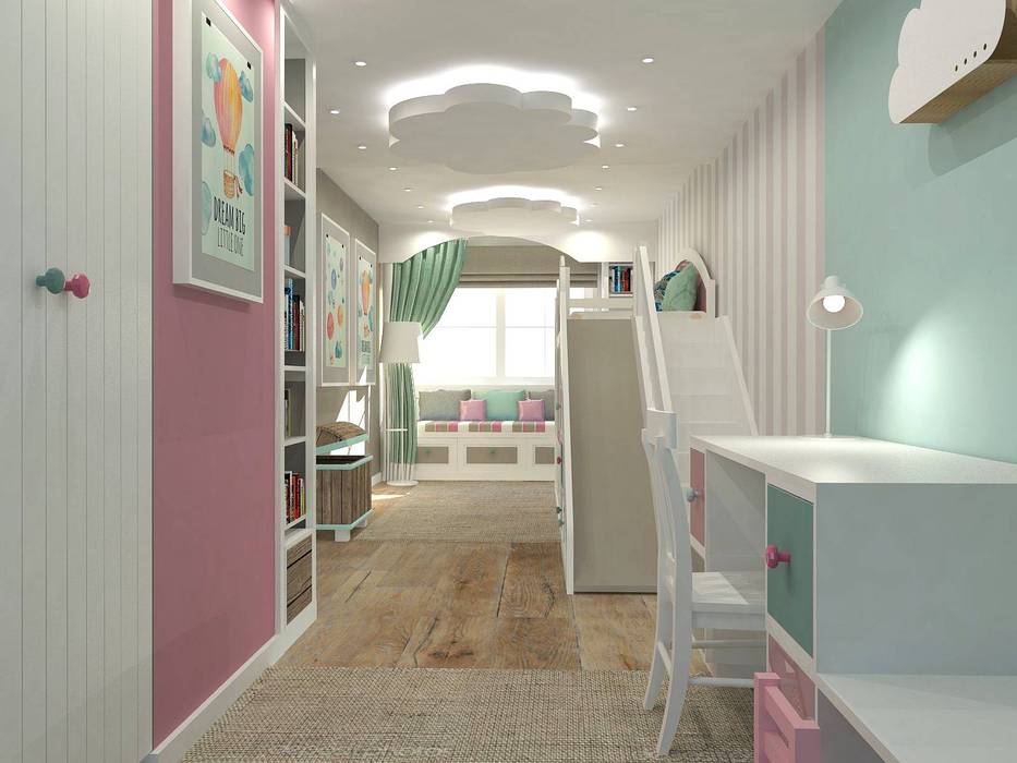 Dom w Essen, Interior Idea Projektowanie Wnętrz Interior Idea Projektowanie Wnętrz Cuartos para niñas