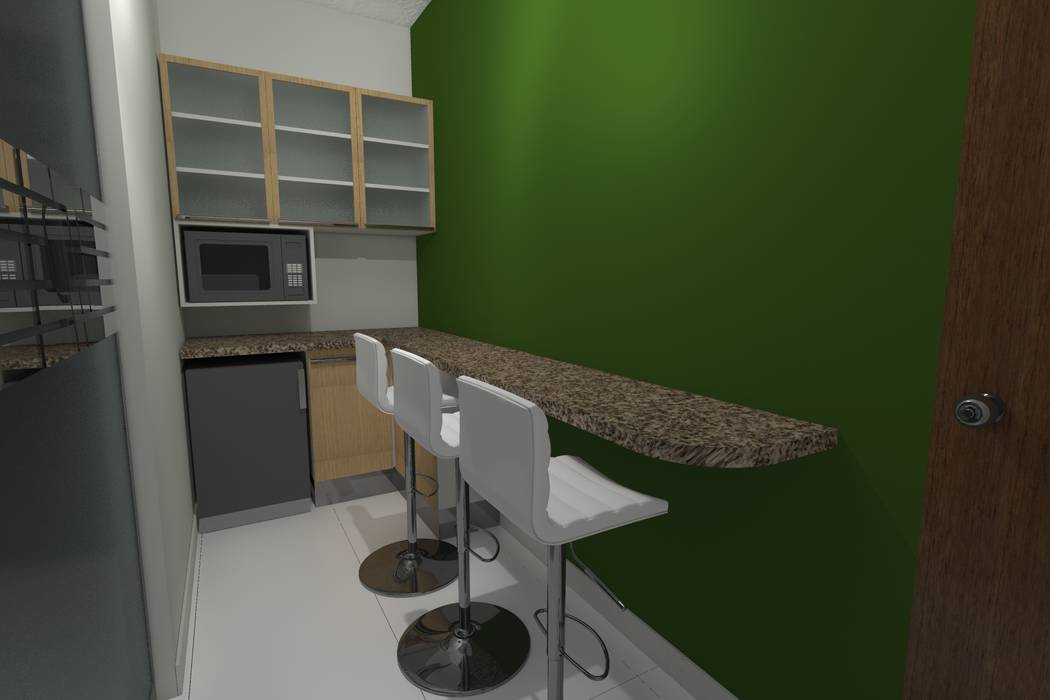 Diseño Oficina Comercial, B+ Studio B+ Studio Muebles de cocinas