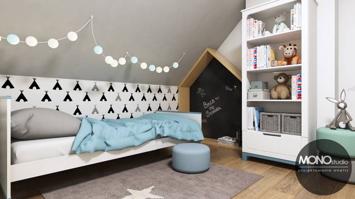 Nowoczesne mieszkanie w Krakowie, MONOstudio MONOstudio Modern nursery/kids room