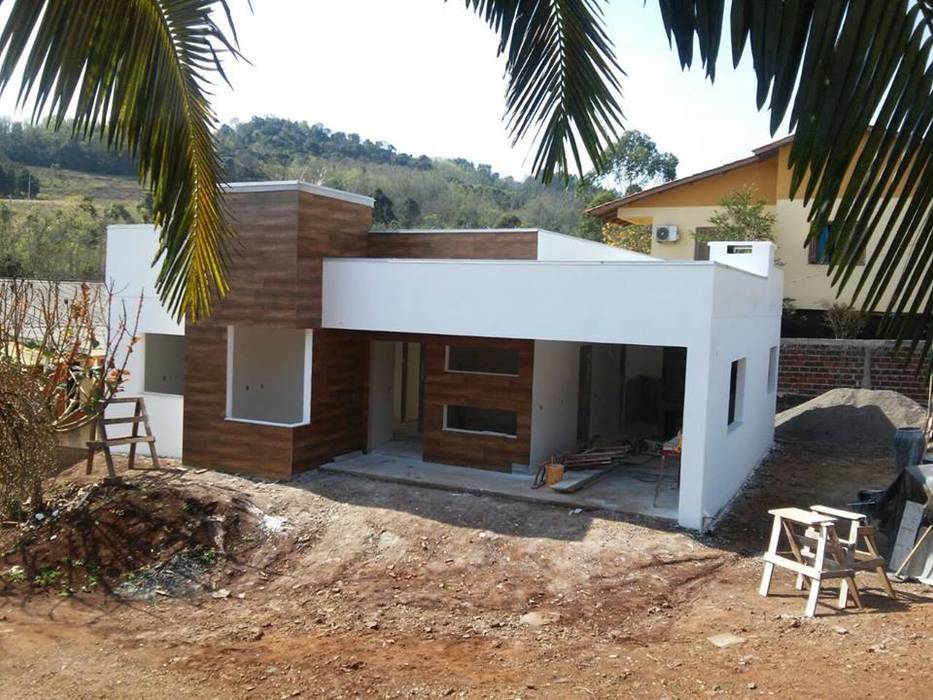 CASA SIMPLES E MODERNA, Lana Claudia Kunz Arquitetura Lana Claudia Kunz Arquitetura Moderne Häuser