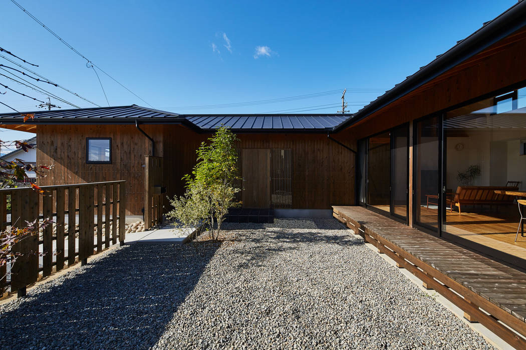 和モダンの家 梶浦博昭環境建築設計事務所 オリジナルな 庭