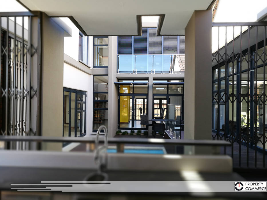 Internal courtyard view from bar Property Commerce Architects Patios