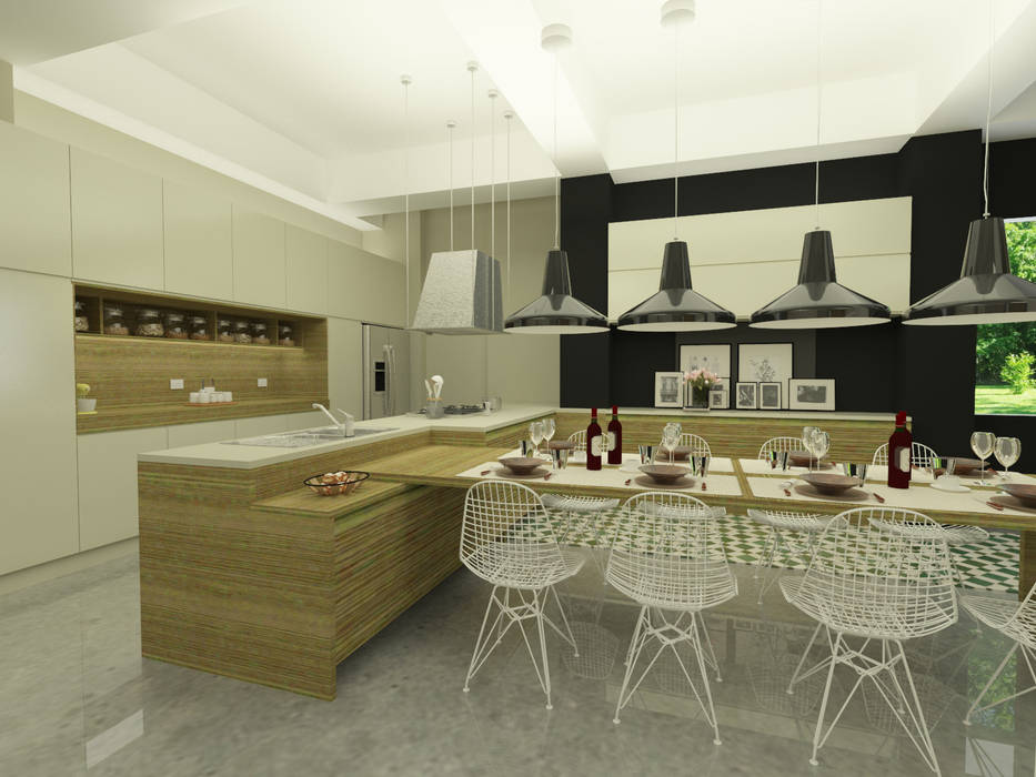 Cocina y comedor homify Cocinas equipadas