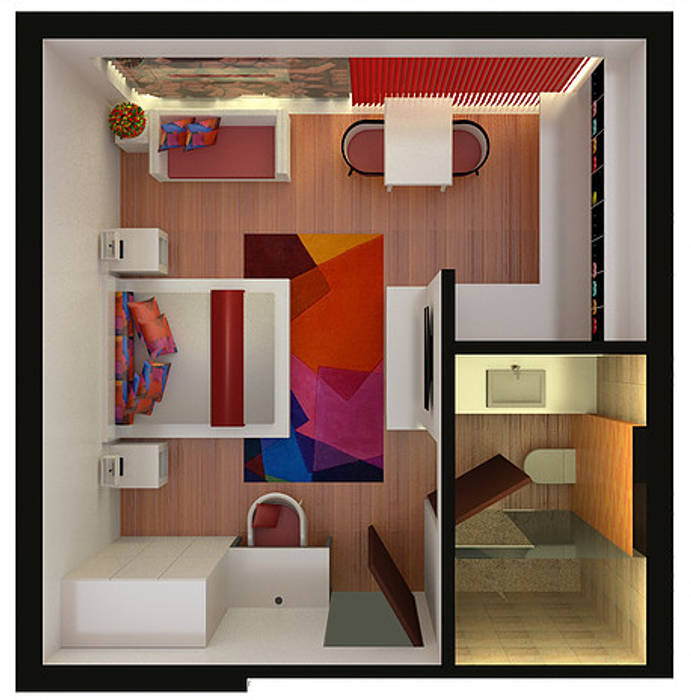 Service Apartments, mold design studio mold design studio