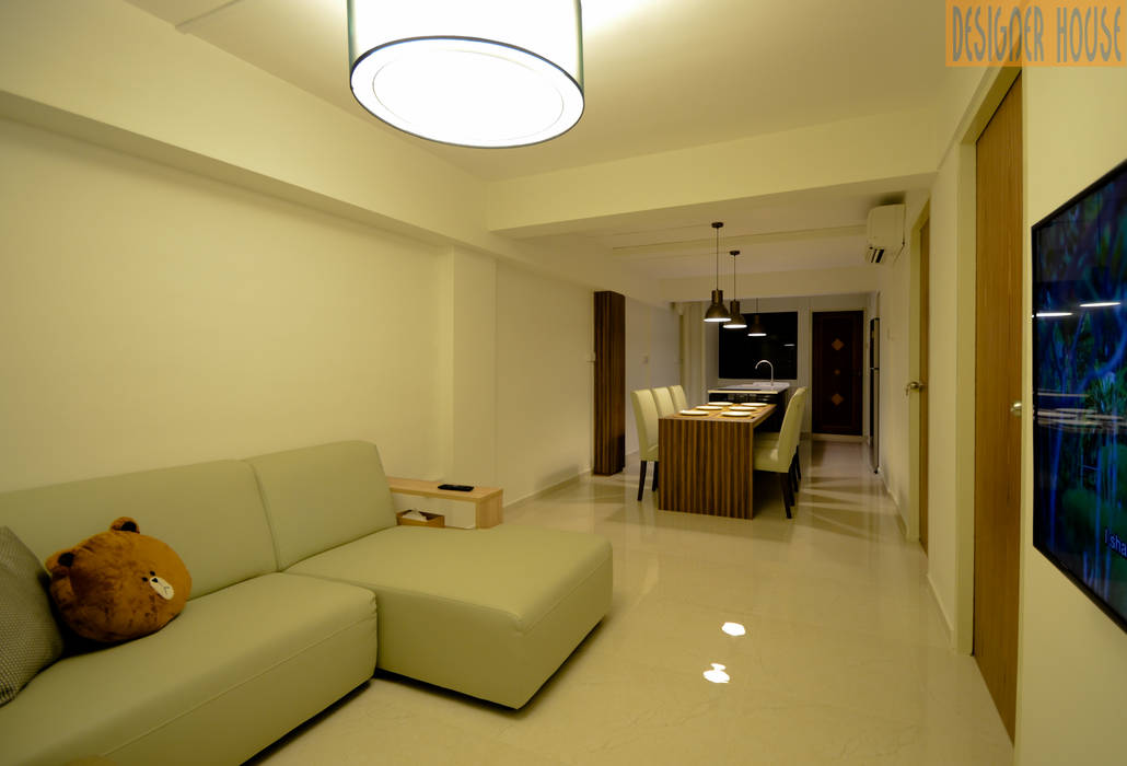 3 Room Flat in Toa Payoh, Designer House Designer House Modern Living Room