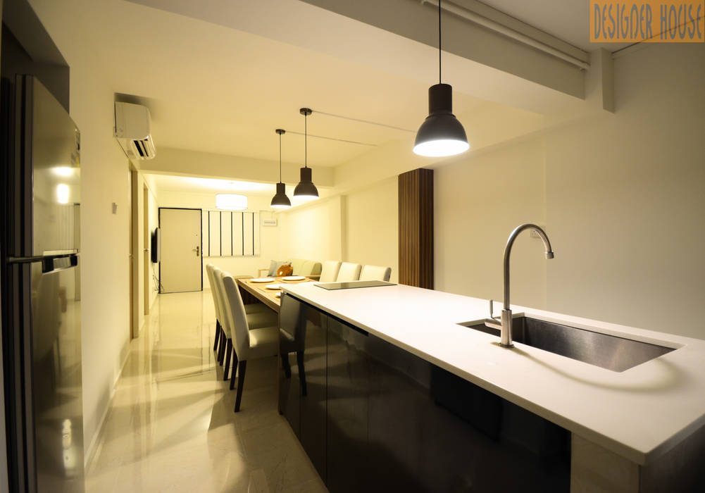 3 Room Flat in Toa Payoh, Designer House Designer House Modern Kitchen