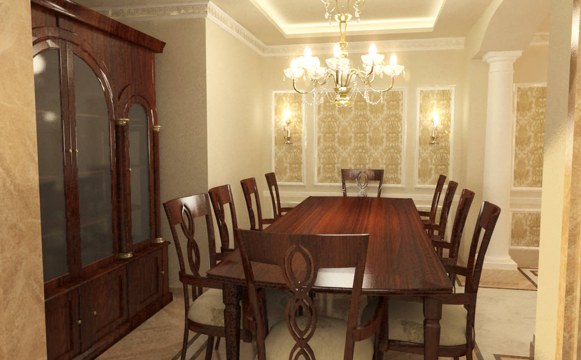 شقة سكنية ( دوبلكس ) في التجمع الخامس , Quattro designs Quattro designs Classic style dining room