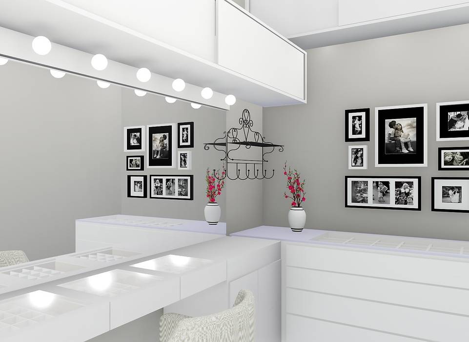 homify Closets modernos penteadeira,closets,quarto de vestir