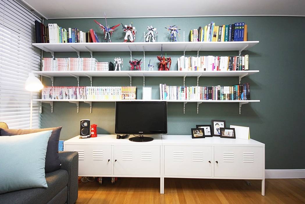 일산 49평 프렌치모던 홈스타일링, homelatte homelatte Modern study/office