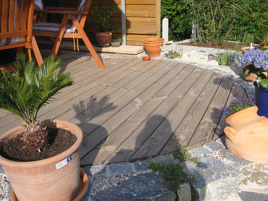 Holzbelage Sichtschutz Zaune Rustikaler Garten Von Garten