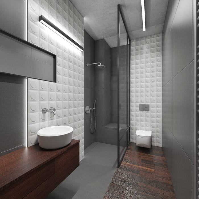 Apartament na Pradze, deco chata deco chata Modern bathroom