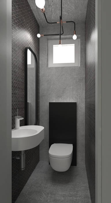 Dom na żoliborzu, deco chata deco chata Modern Bathroom