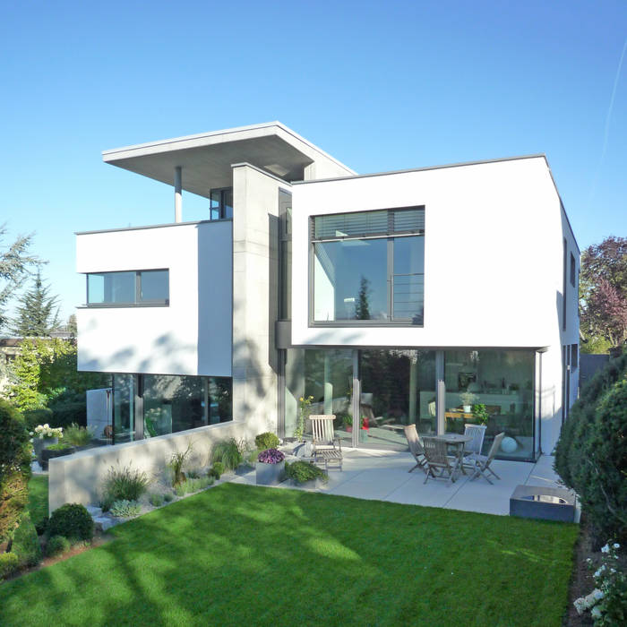 Doppelhaus am Hang, Weber und Partner Freie Architekten BDA Weber und Partner Freie Architekten BDA Single family home