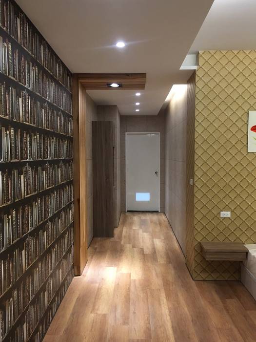 homify Corredores, halls e escadas rústicos MDF