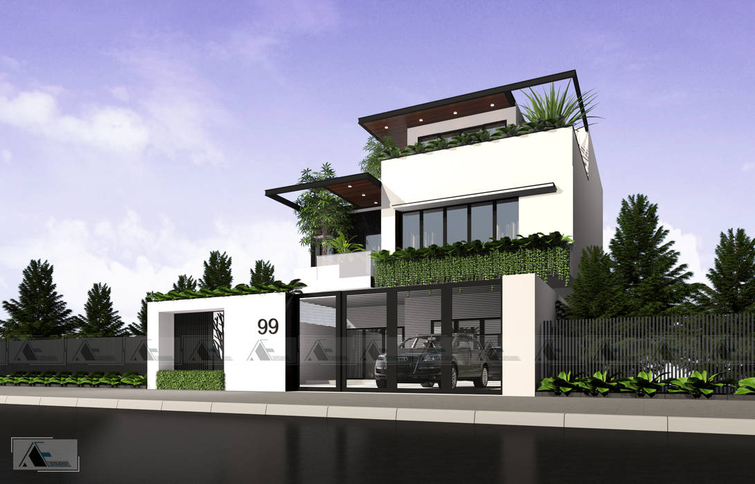 VILLA A . K, AE STUDIO DESIGN AE STUDIO DESIGN فيلا