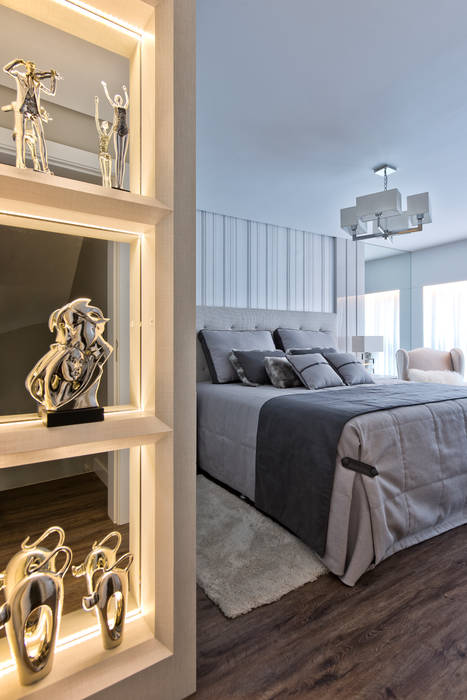 Reforma Sobrado Residencial, Ana Crivellaro Ana Crivellaro Modern Bedroom MDF