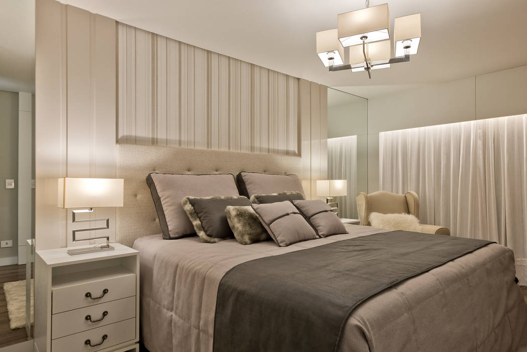 Reforma Sobrado Residencial, Ana Crivellaro Ana Crivellaro Modern style bedroom MDF