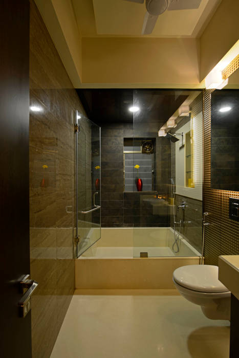 Matunga Apartment, Fourth Axis Designs Fourth Axis Designs Modern bathroom