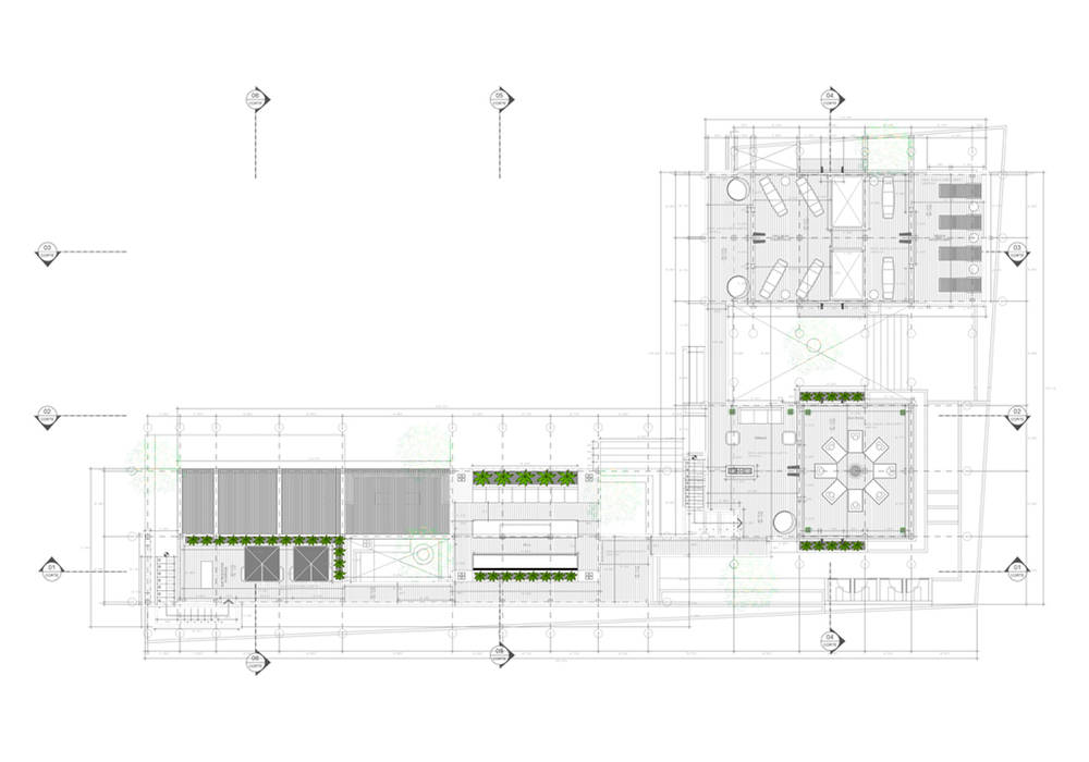 PLANTA PISO 2 BLOQUES EDUARDO NOVOA ARQUITECTO INDEPENDIENTE DISEÑO,HOTELERIA,REPRESENTACION,DETALLES,INERIORES