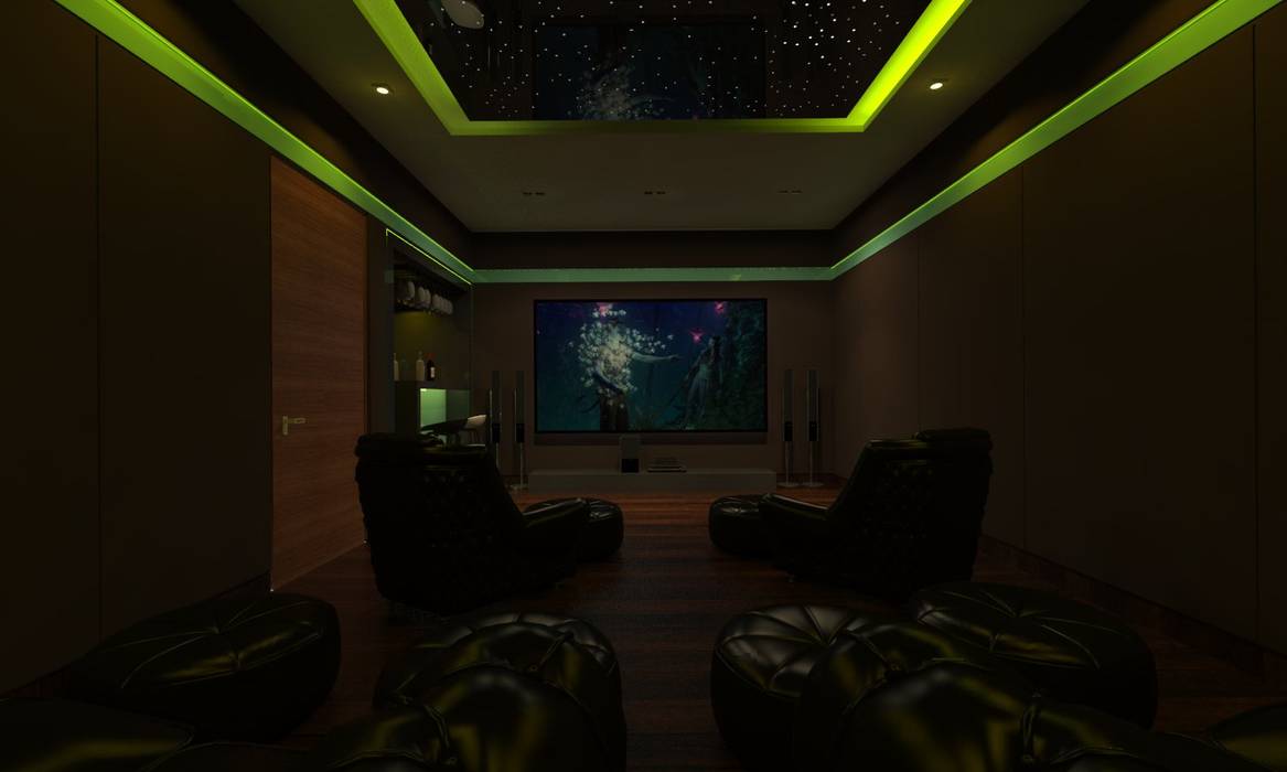 Home Theatre Ravi Prakash Architect Electronics Engineered Wood Transparent