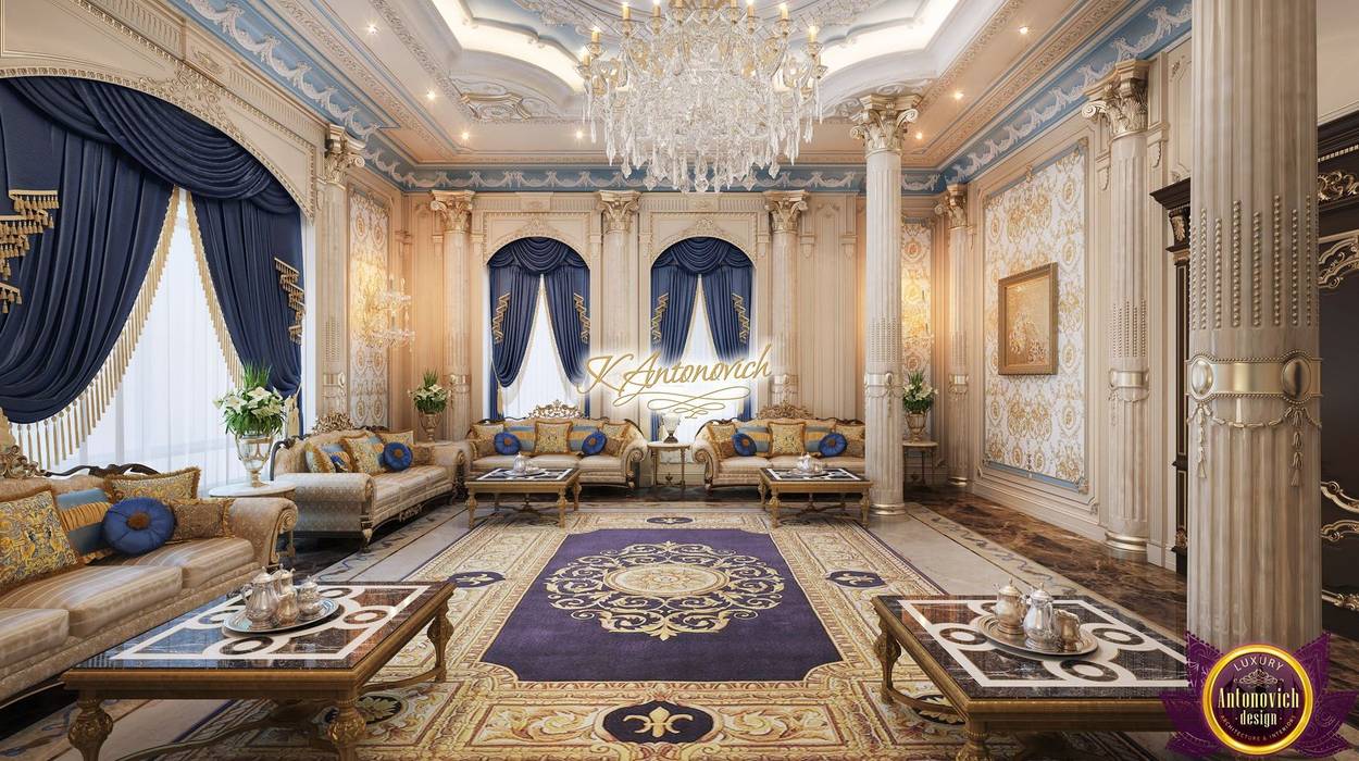 ​Fashionable and luxurious interiors of Katrina Antonovich, Luxury Antonovich Design Luxury Antonovich Design Living room