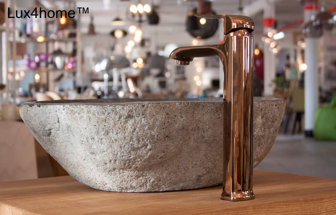 River Stone Sink - River Stone Washbasin manufacturer & exporter homify Minimalist style bathroom Sinks