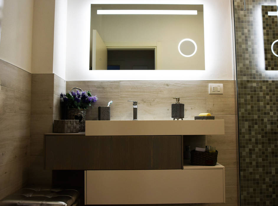 il bagno Studio Tecnico Progettisti Associati Ing. Marani Marco & Arch. Dei Claudia Bagno minimalista