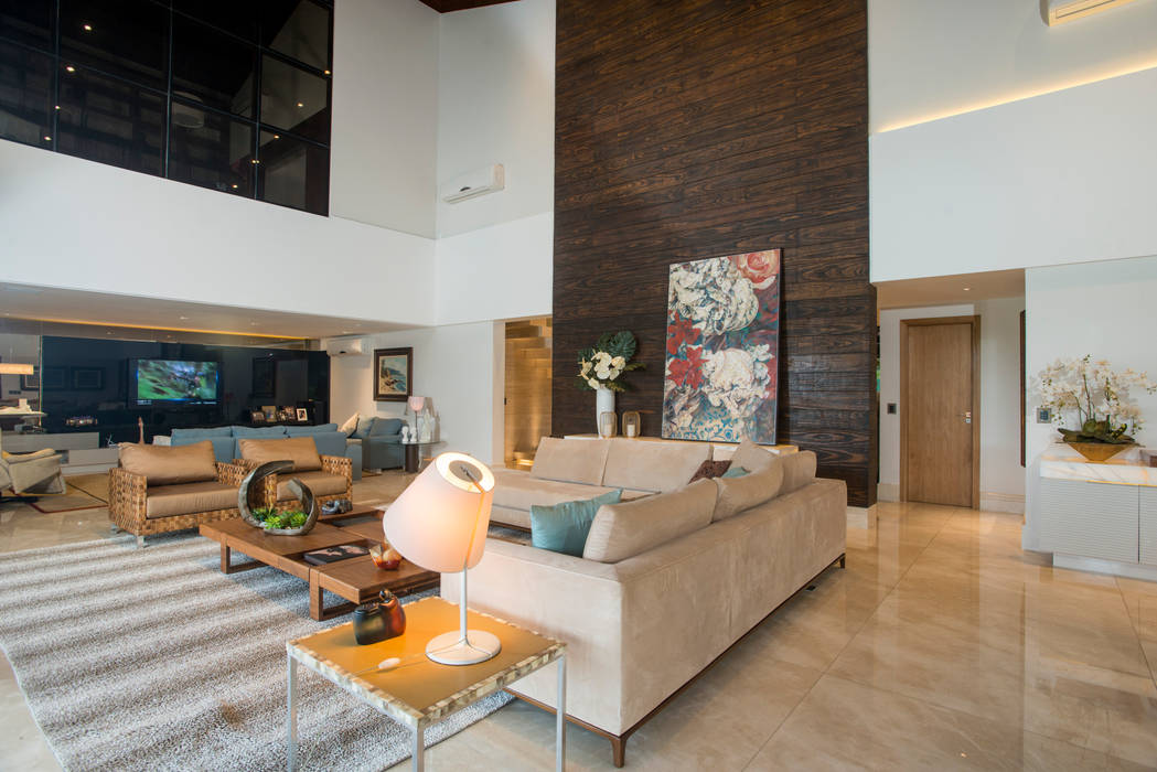 Residencia - 2017, Danielle Valente Arquitetura e Interiores Danielle Valente Arquitetura e Interiores Modern living room