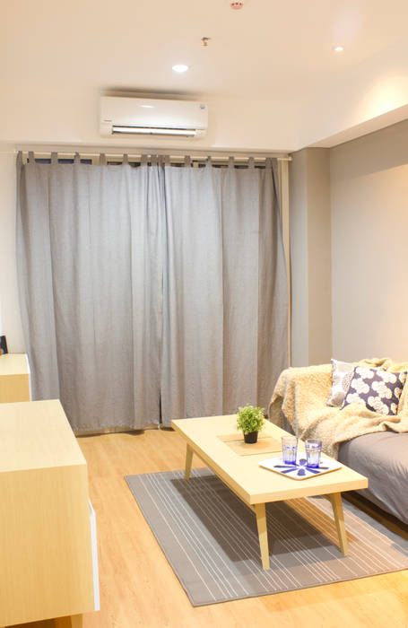 Living Room TIES Design & Build Ruang Keluarga Gaya Skandinavia