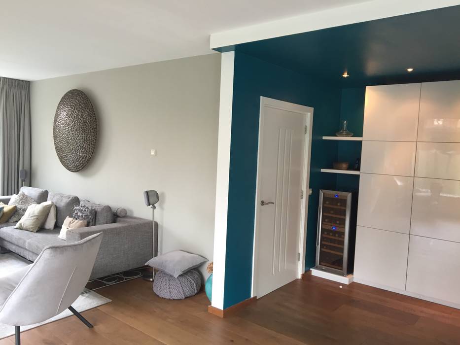 Woonkamer na het kleuradvies: door jo&co interieur | homify Woonkamer na het kleuradvies: door jo&co interieur | homify
